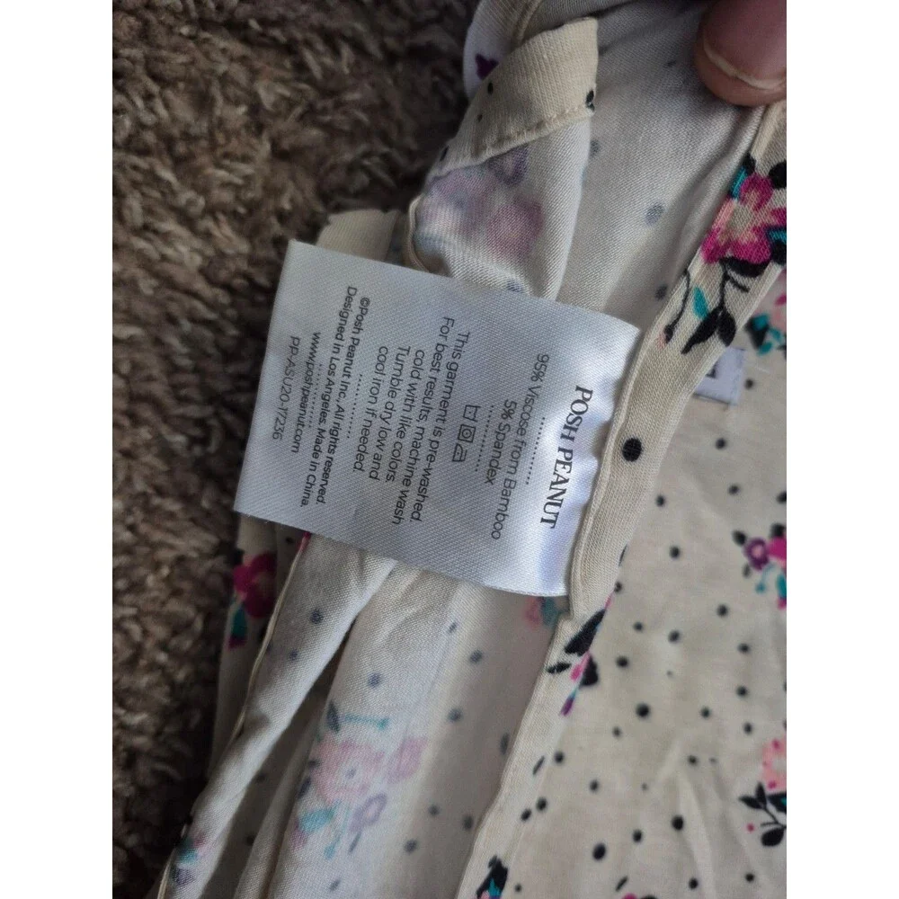 Posh peanut Francis bamboo swaddle blanket one size